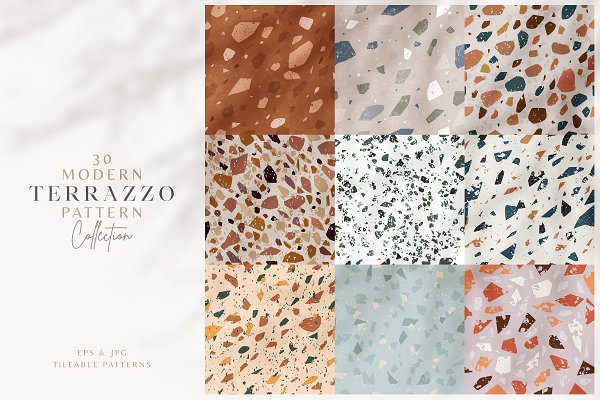 Download 30 Terrazzo Seamless Pattern Kit