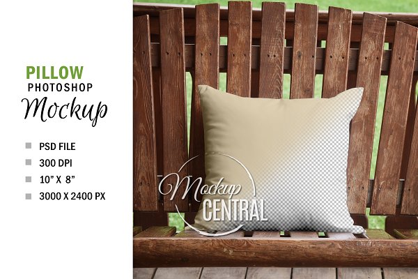 Download Country Rustic Pillow Mockup PSD