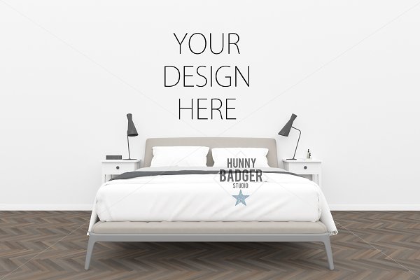 Download Bedroom mockup - poster mockup