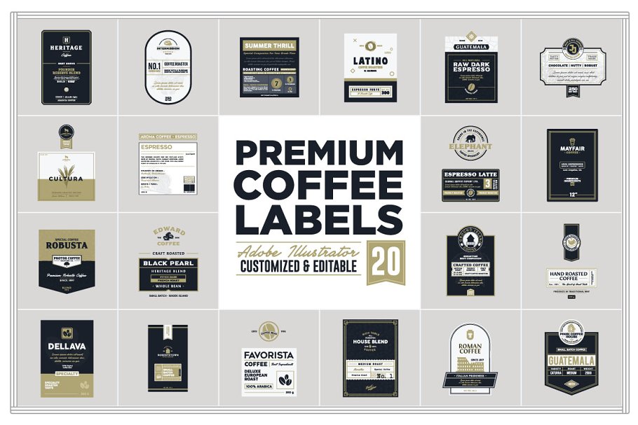 Download Premium Coffee Labels