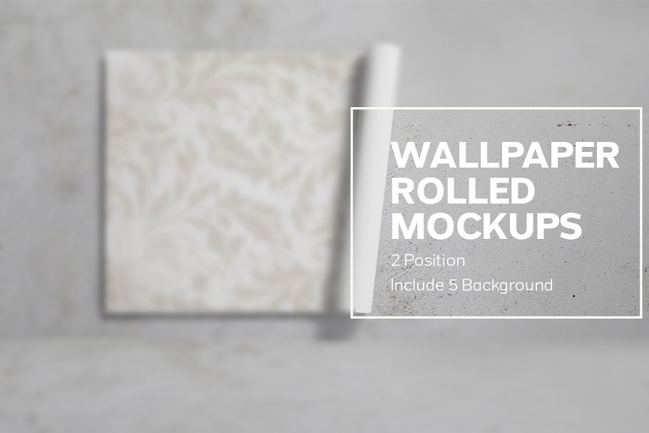 Download Wallpaper Rolled Mockups