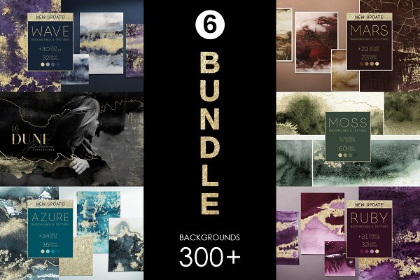 Download BUNDLE 300+ Backgrounds 6 in 1