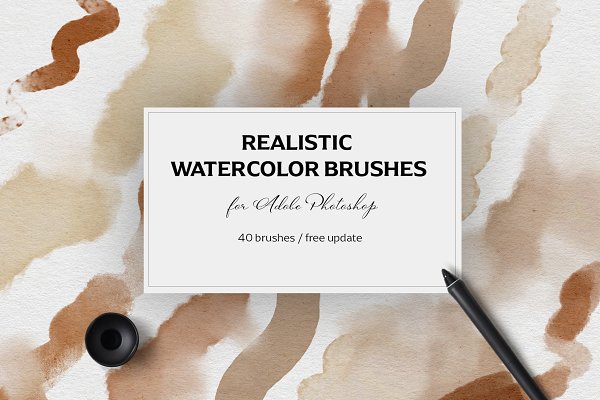Download Realistic watercolor brushes - PS