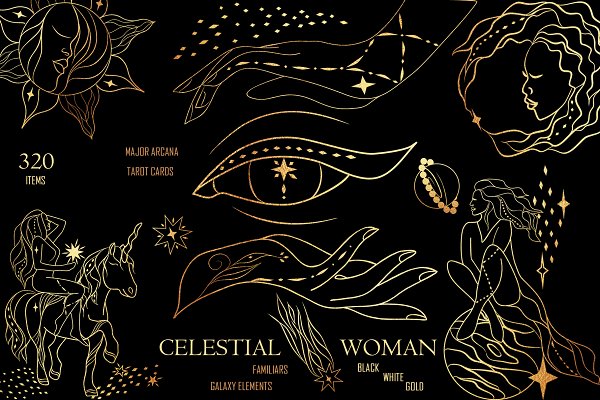Download CELESTIAL WOMAN Tarot Sun Moon Star