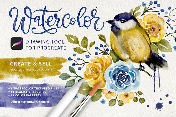 Download Watercolor Tool Kit for Procreate