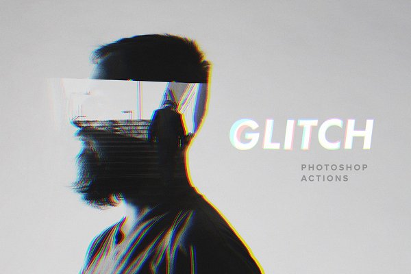 Download Glitch Photoshop Actions Set