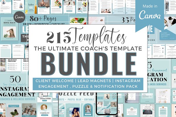Download Coaches Template Bundle for Canva