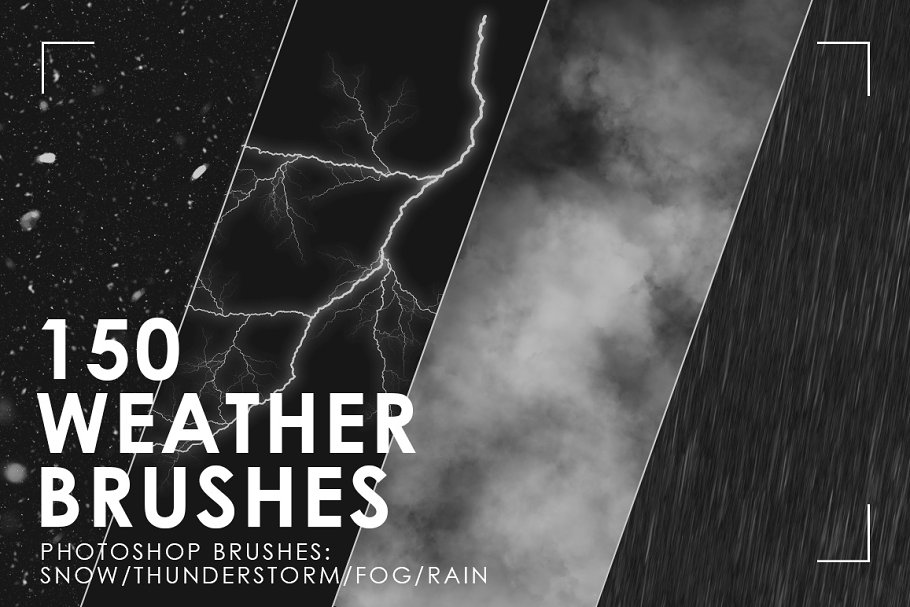Download 150 Weather Photoshop Brushes