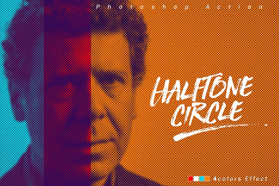 Download Halftone Circle Effect