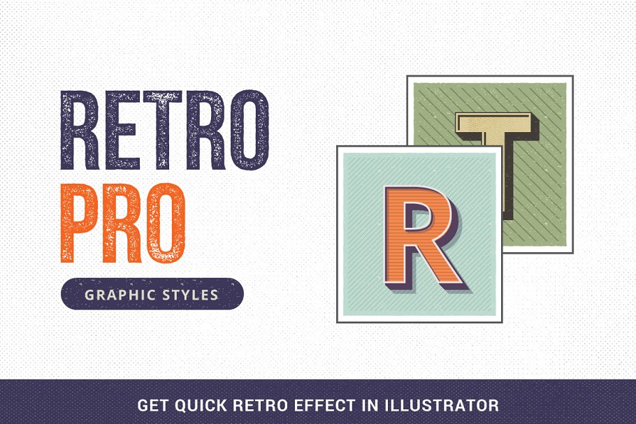 Download RetroPro-Illustrator Graphic Styles
