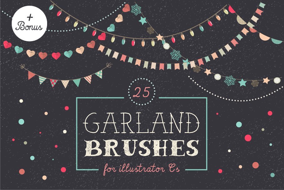 Download Holiday Garland brushes set