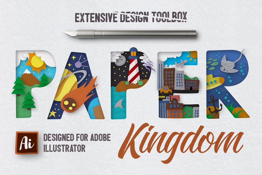 Download Paper Kingdom For Illustrator