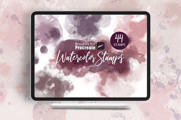 Download Procreate Watercolor Stamps