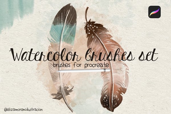 Download Watercolor brushes set for Procreate