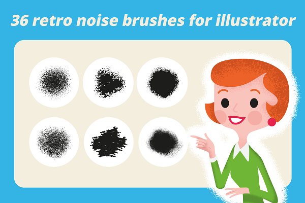 Download 36 Retro Noise Brushes