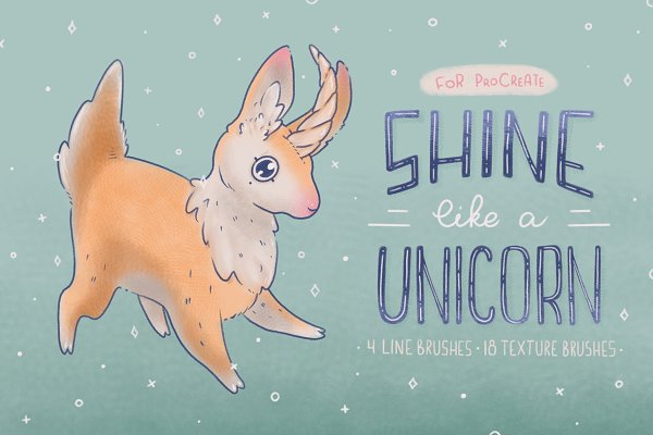 Download Procreate Brushes: Shine Unicorn!
