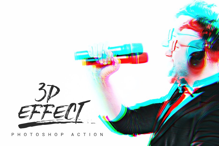 Download 3D Effect Photoshop Action