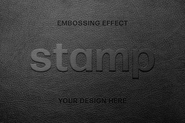 Download Leather Embossing Text Effect