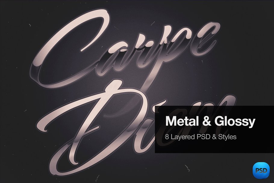 Download Metal & Glossy Text Effects