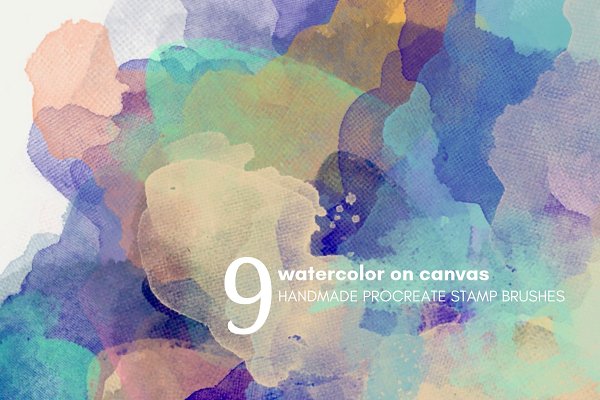 Download Watercolor on Canvas ProCreate Brush