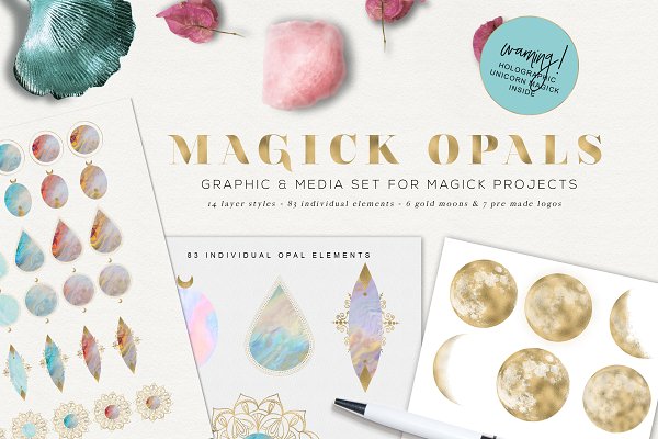 Download Magick Opals - graphic set