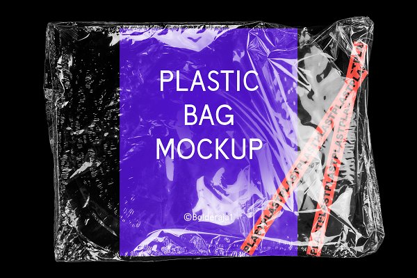 Download PLAST - Realistic Plastic Bag Mockup