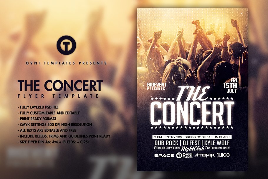 Download THE CONCERT BAND Flyer Template