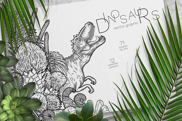 Download Graphic Dinosaurs - coloring pages