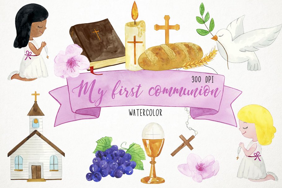 Download Girl First Communion Clipart