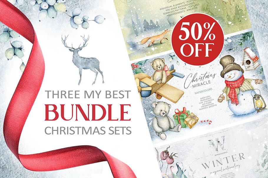 Download 3 in 1 Christmas BUNDLE 50% OFF