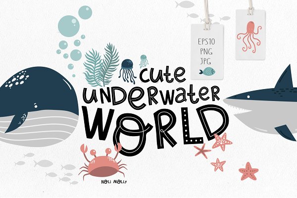 Download Cute animals. Underwater World