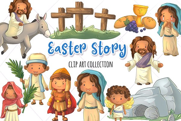 Download Easter Story Clip Art Collection