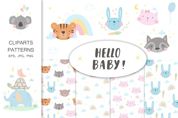 Download Cute baby animals collection.