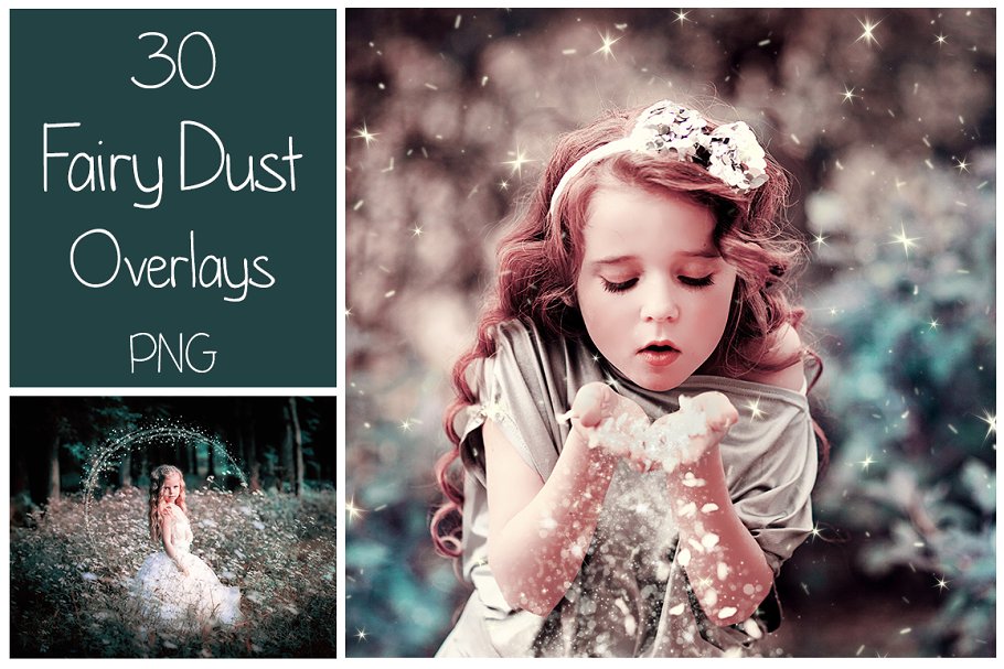 Download 30 Fairy Dust PNG Overlays