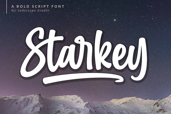 Download Starkey - Bold Script Font