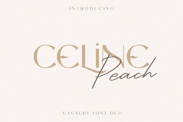 Download Celine Peach - A Luxury Font Duo