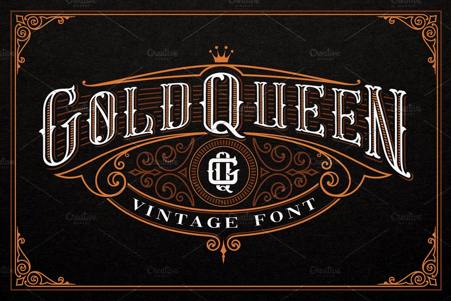 Download Gold Queen Vintage Font