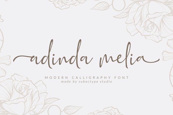 Download Adinda Melia / Calligraphy Font