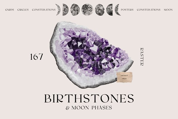 Download Birthstones & Moon Phases
