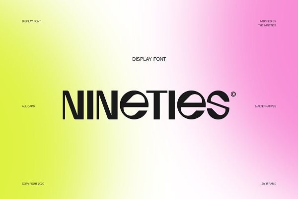 Download Nineties Display Font