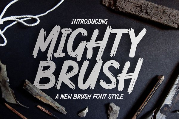 Download MIGHTY BRUSH Fonts