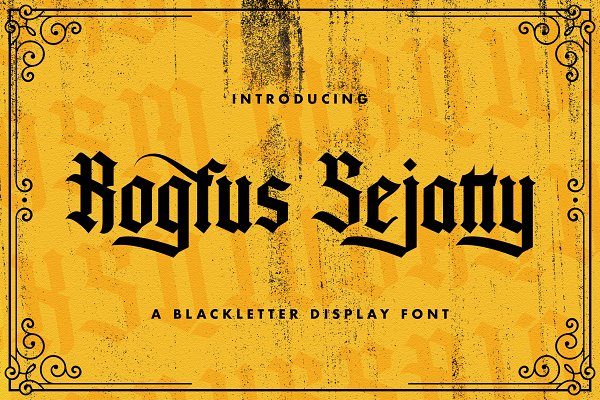 Download Rogfus Sejatty - Blackletter Font