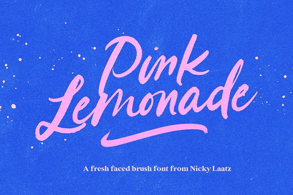 Download Pink Lemonade Brush Font