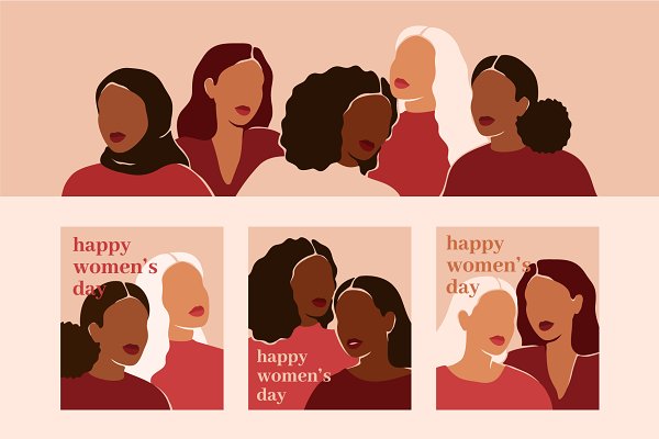 Download Women's Day Cards With Women