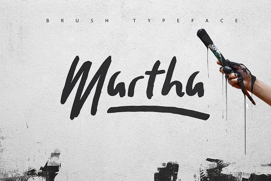 Download Martha Brush Typeface