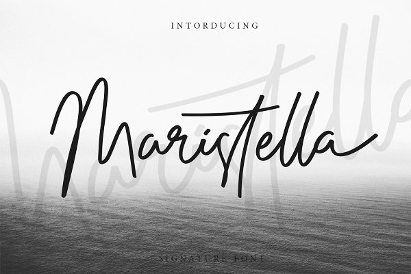 Download Maristella Signature Font