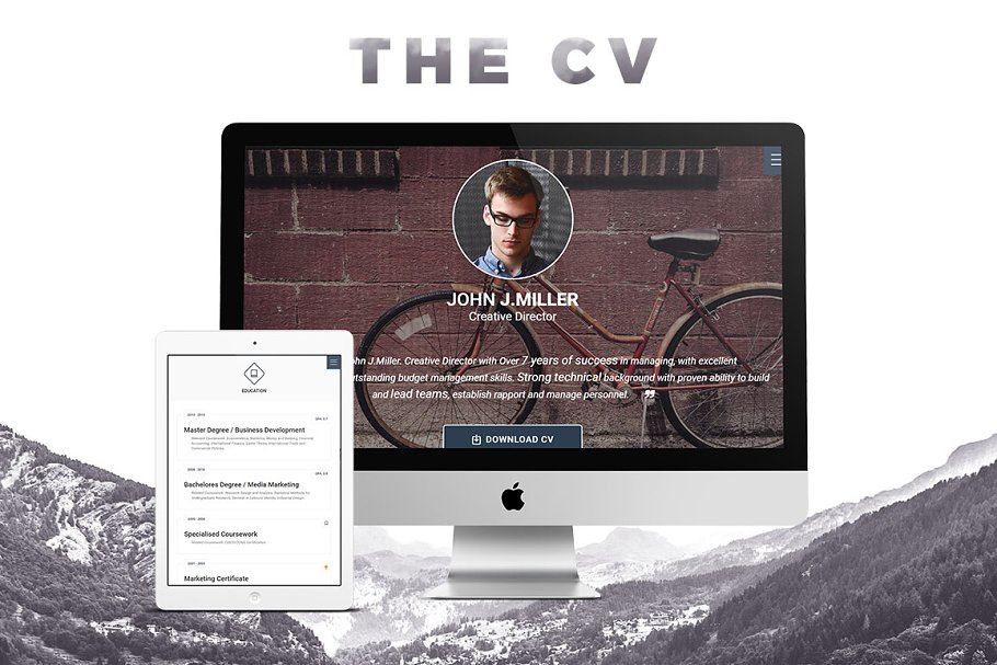 Download The CV - Responsive HTML5 Resume