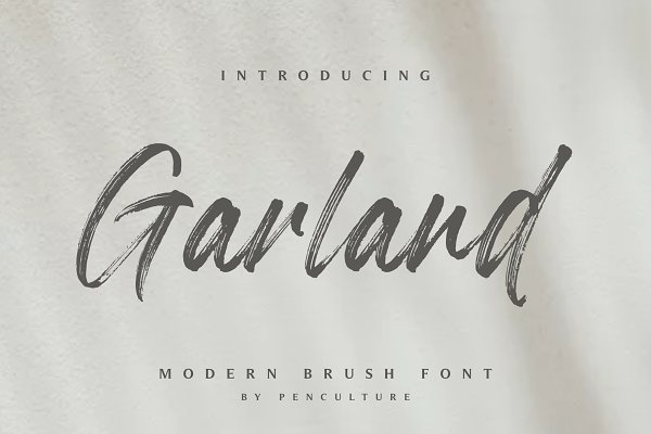 Download Garland - Modern Brush Font
