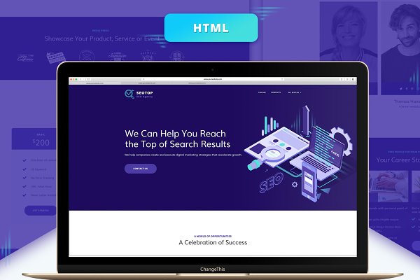 Download SEO Agency HTML Landing Page