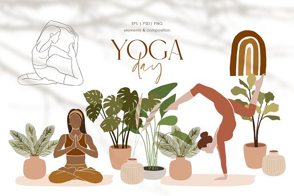 Download Yoga Day - Graphic Collection